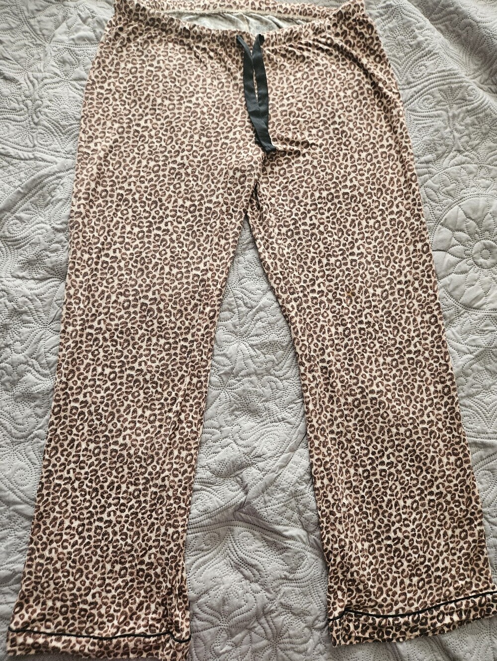 Gilligan & O’Malley Cheetah Leopard Print Modal Pajama Pants - Size L